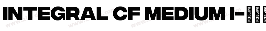 integral cf medium i字体转换
